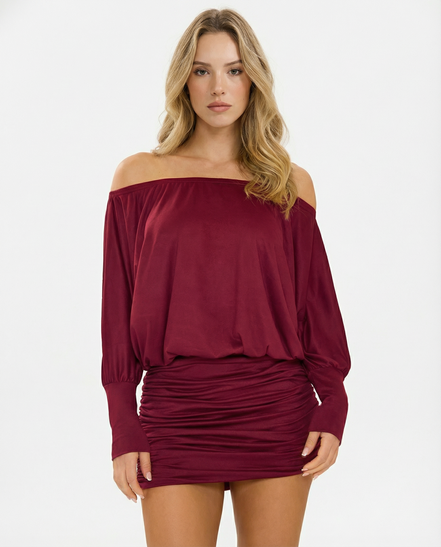 ARIA | SOLA Ruched minijurk