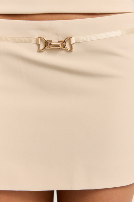 Zhara Mini Skirt Natural