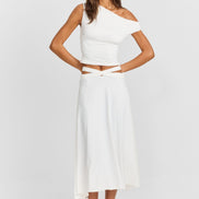 Bloom Maxi Skirt White