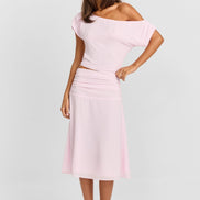 Margot Midi Skirt Pink