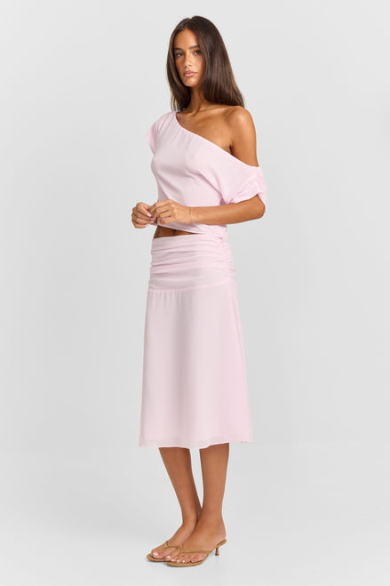 Margot Midi Skirt Pink