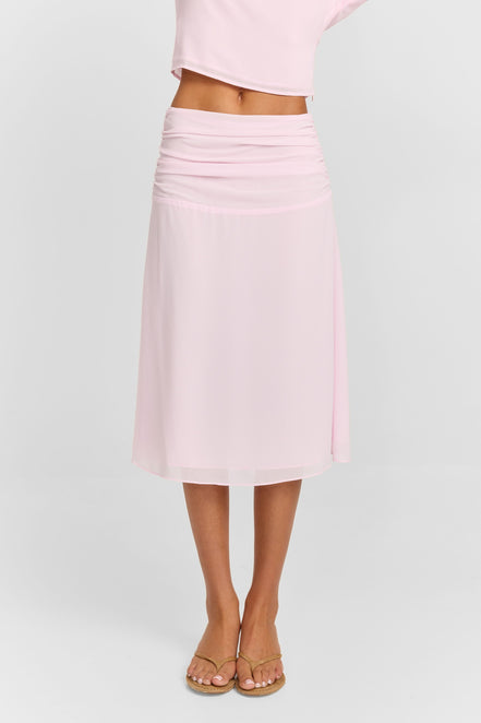Margot Midi Skirt Pink