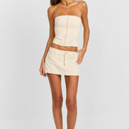 Elira Mini Skirt Cream