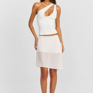 Bianca Midi Skirt White