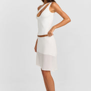 Bianca Midi Skirt White