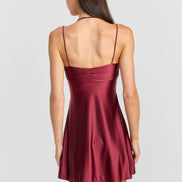 Georgette Mini Dress Red