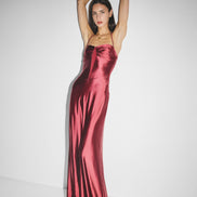 Georgette Maxi Dress Red