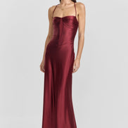 Georgette Maxi Dress Red