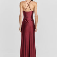 Georgette Maxi Dress Red