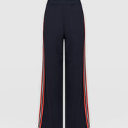 Hoxton Straight Leg Pant - Navy/Red Stripe