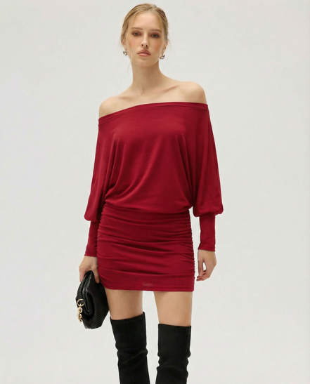ARIA | SOLA Ruched minijurk