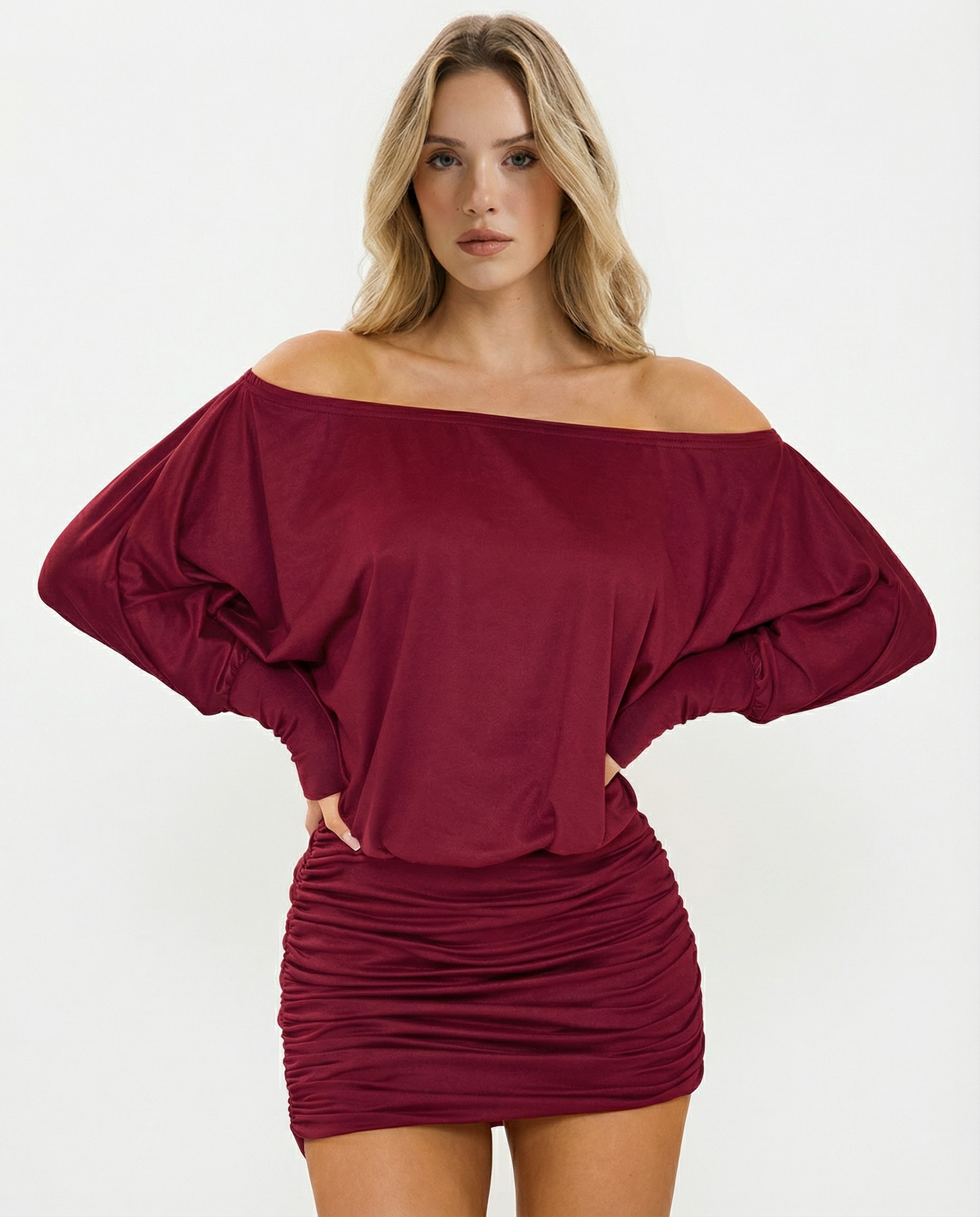ARIA | SOLA Ruched minijurk
