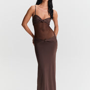 Amara Maxi Dress Brown