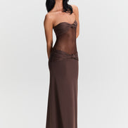 Amara Maxi Dress Brown