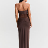 Amara Maxi Dress Brown