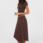 Madeleine Midi Skirt Brown