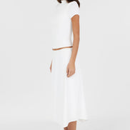 Madeleine Midi Skirt White