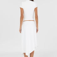 Madeleine Midi Skirt White