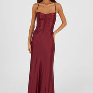 Georgette Maxi Dress Red