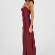Georgette Maxi Dress Red