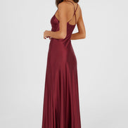 Georgette Maxi Dress Red