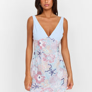 Atlas Mini Dress Blue