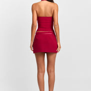 Zhara Mini Skirt Red