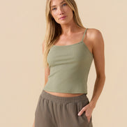 Sojourn Ribbed Crop Tank