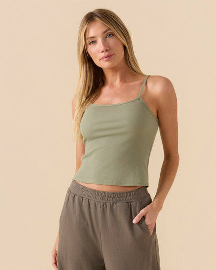 Sojourn Ribbed Crop Tank