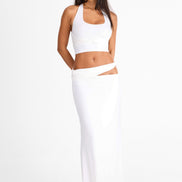 Violette Maxi Skirt White