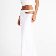 Violette Maxi Skirt White