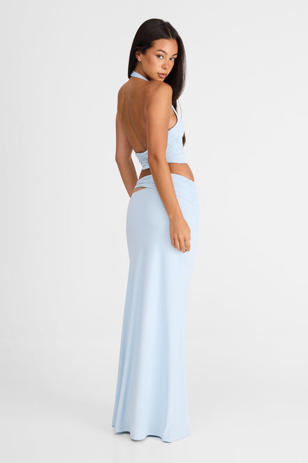 Violette Maxi Skirt Blue