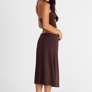 Hazel Midi Skirt Chocolate