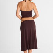 Hazel Midi Skirt Chocolate