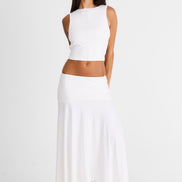 Talia Maxi Skirt White