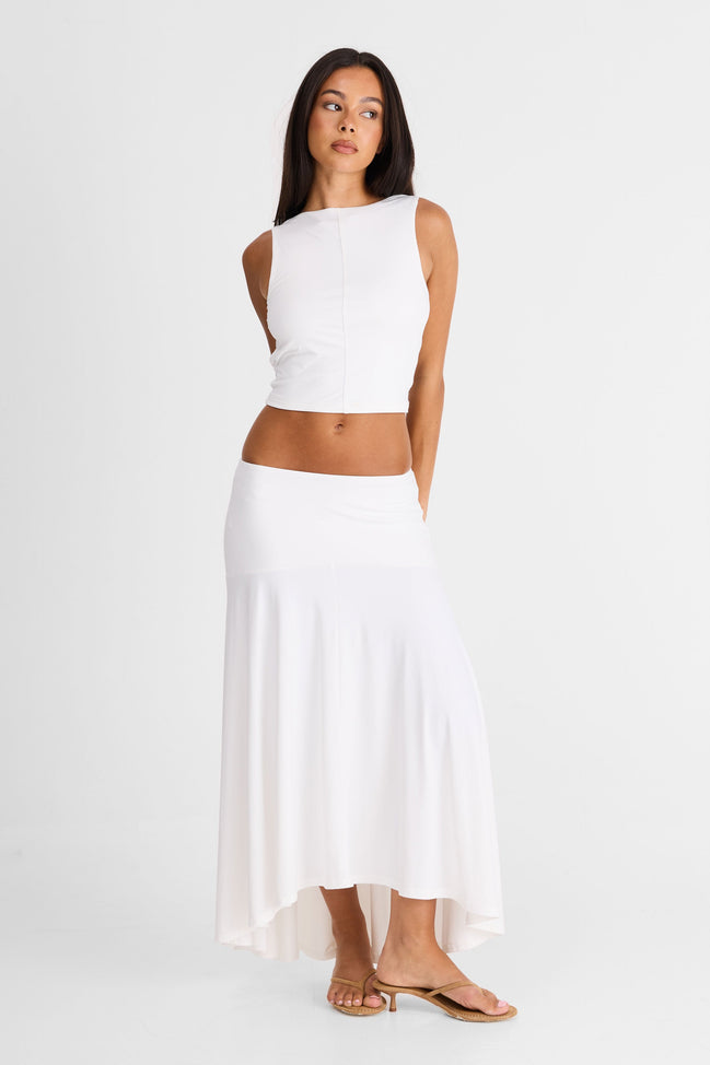 Talia Maxi Skirt White