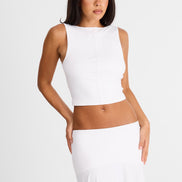 Talia Top White