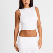 Talia Top White