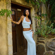 Violette Maxi Skirt Blue