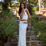 Violette Maxi Skirt White