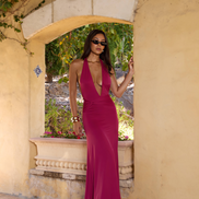Antoinette Maxi Dress Berry