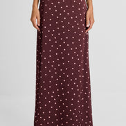 Cici Maxi Skirt Pink Polkadot