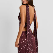 Cici Top Pink Polkadot