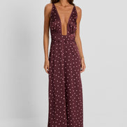 Cici Maxi Dress Pink Polkadot