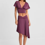 Winnie Midi Skirt Wine