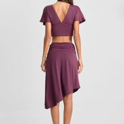 Winnie Midi Skirt Wine