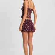 Tilly Mini Skirt Pink Polkadot