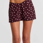 Tilly Mini Skirt Pink Polkadot
