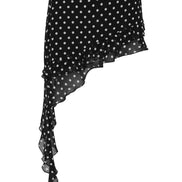 Clara Mini Skirt Black Polkadot