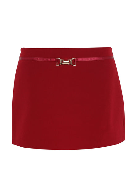 Zhara Mini Skirt Red
